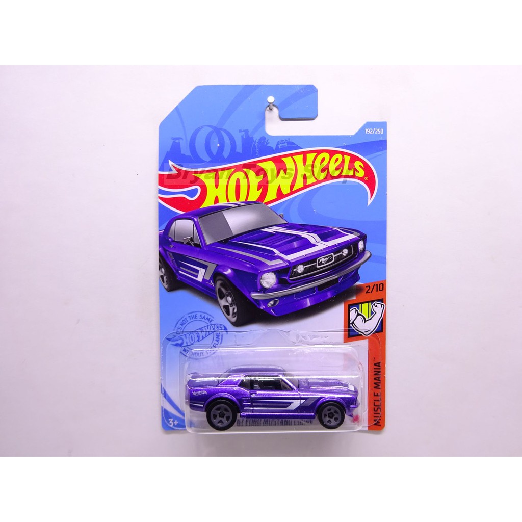 Hot Wheels 67 Ford Mustang Coupe Ungu Stripe Putih