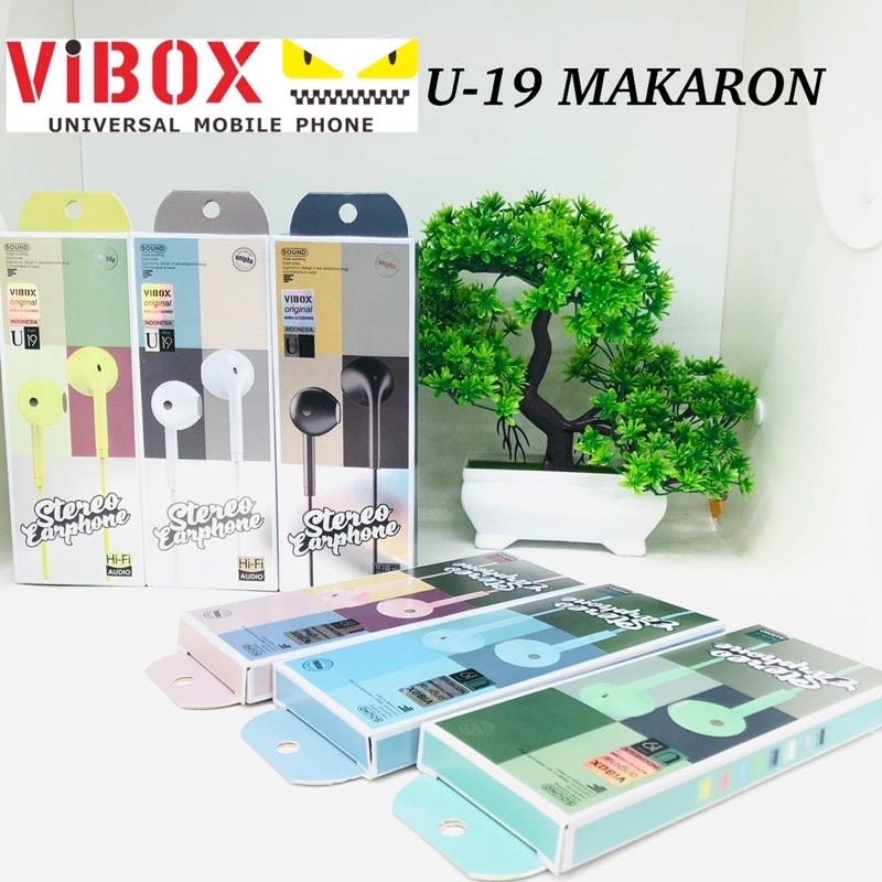 PROMO HANDSFREE VIBOX U19 PACKING DUS SUARA LEBIH JERNIH MANTUL