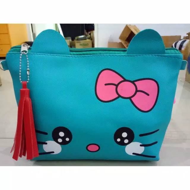 =KCTP=KITTY CUTE 2IN1/TAS SELEMPANG/SLING BAG/TAS SLEMPANG/HELLO KITTY