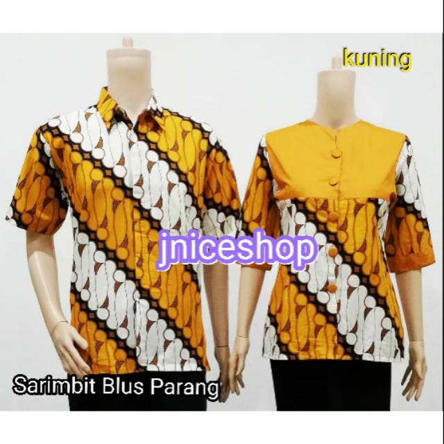 Sarimbit Couple Batik Blus Wanita Parang