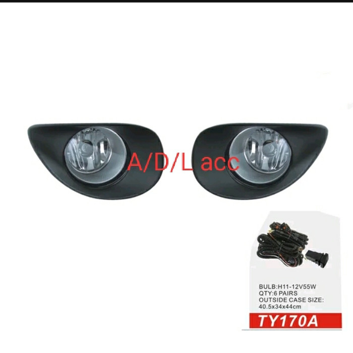 foglamp BUMPER bemper DEPAN lampu SOROT kabut toyota yaris BAKPAU old 2006-2008 MODEL ORISINIL