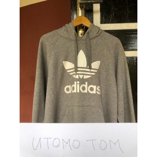 hoodie adidas trefoil grey