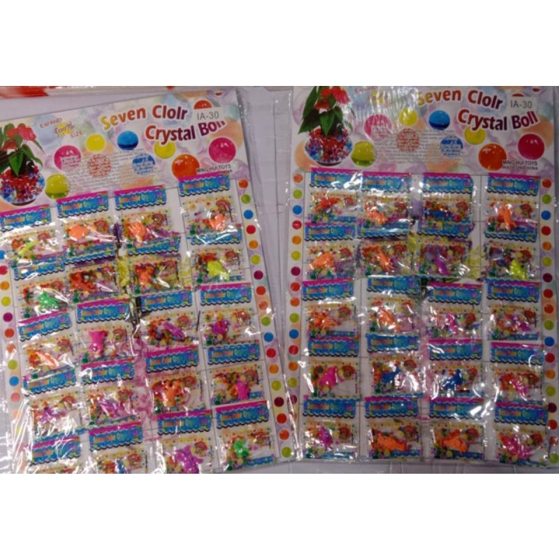 SEVEN COLOR CRYSTAL BALL/MAINAN BOLA CRYSTAL RENDEMAN SATU LEMBAR ISI20