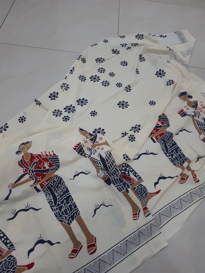 Batik Solo Batik Jamu Gendong Putih Sks1