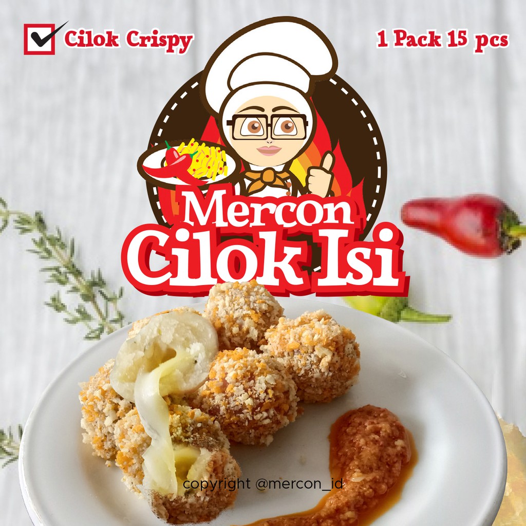 Mercon_id Cilok Crispy Isi (Mozzarella - Ayam Pedas - Sosis Sapi)
