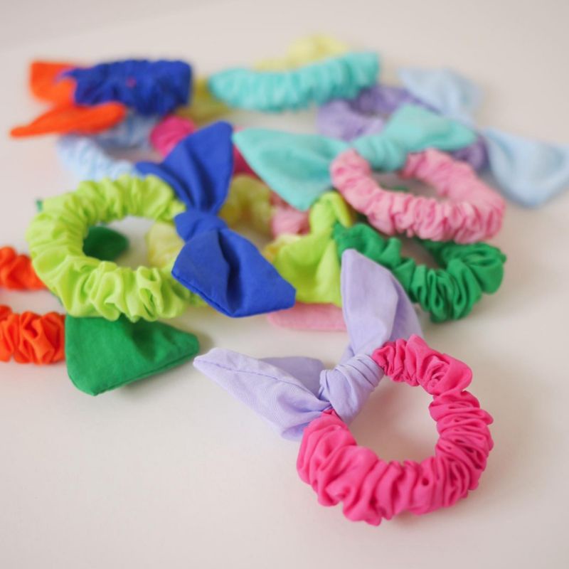 SCRUNCHIES ANAK COLOURFULL SCRUNCHIE MINI IKAT RAMBUT KOREA KUNCIR RAMBUT AKSESORIS RAMBUT