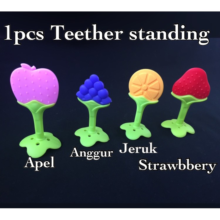 Teether Buah 3m+ Murah Standing Baby Teether BPA FREE CBKS 12 LC