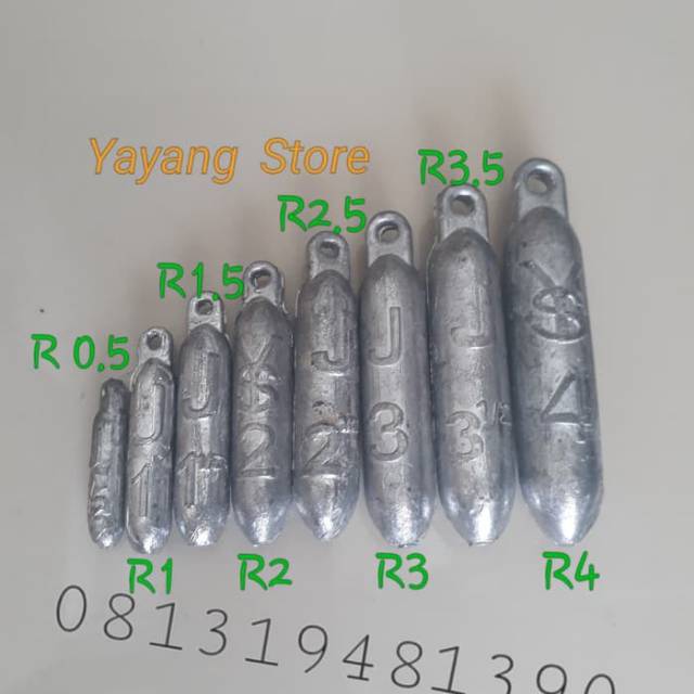 Timah Pemberat Pancing Grosir Model Roket