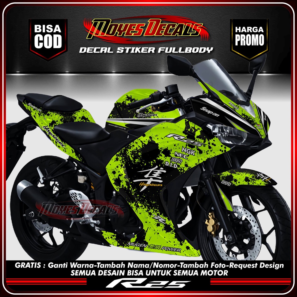 Decal R25 Fullbody Decal Stiker Motor R25 Fullbody Stiker Variasi Motor R25