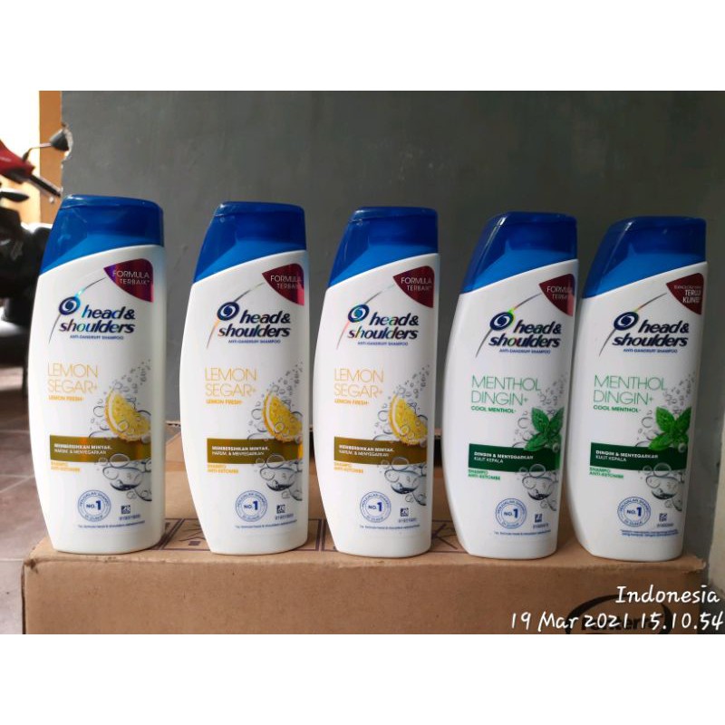 Head & Shoulders Shampo Cool Menthol|lemon|harum 300ml|160ml | Shopee ...