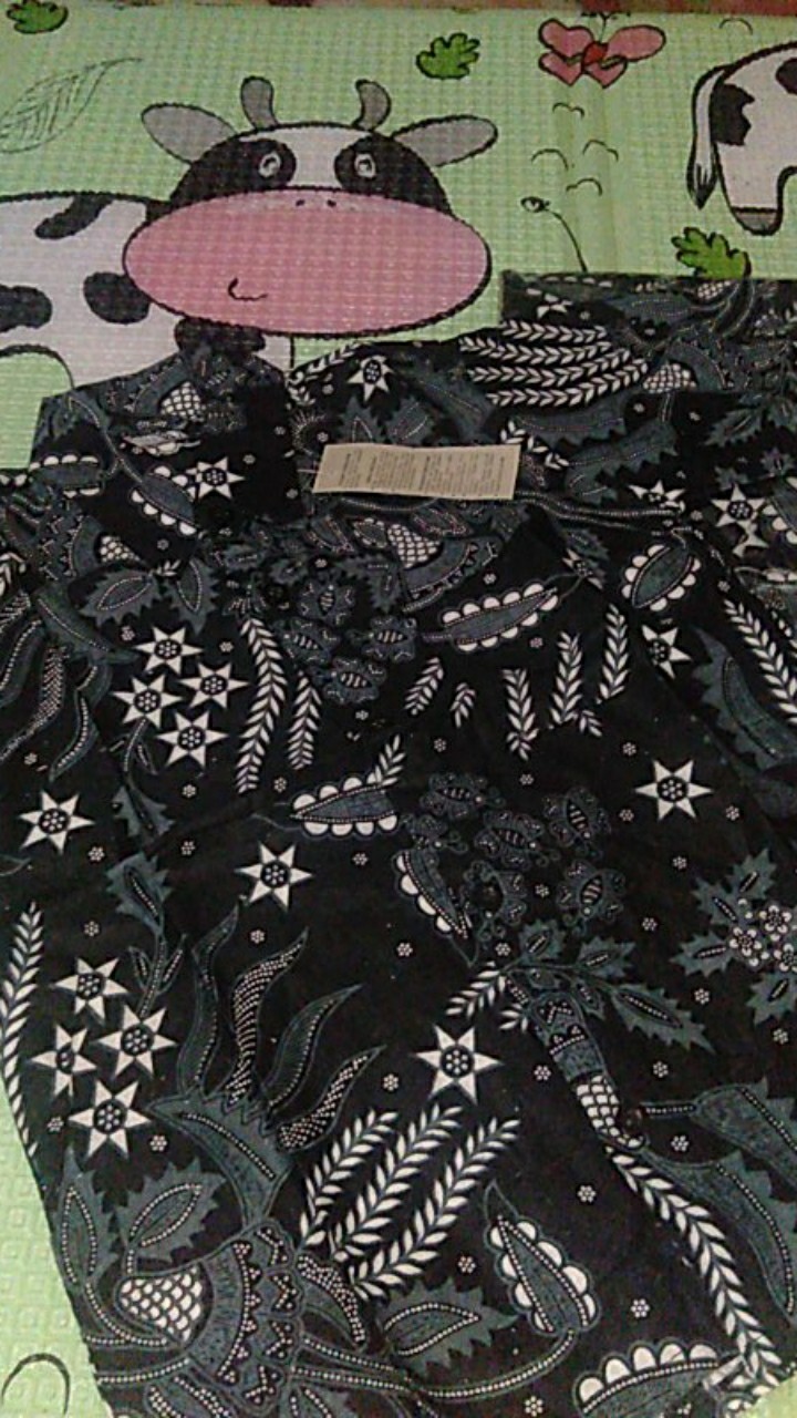 Kemeja Batik Anak / Hem Anak Pendek Laki Laki Motif Teratai1-10 Tahun