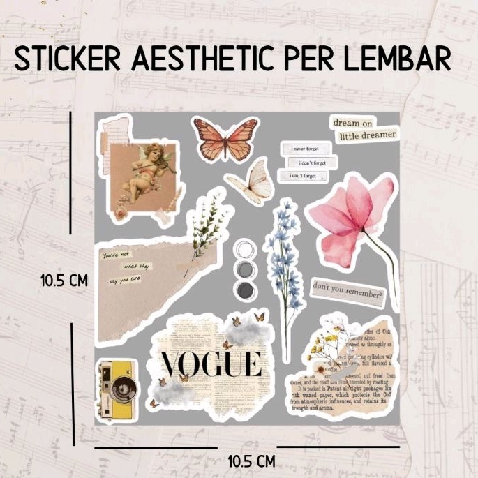 

STICKER AESTHETIC VINTAGE MURAH/STICKER JOURNALING