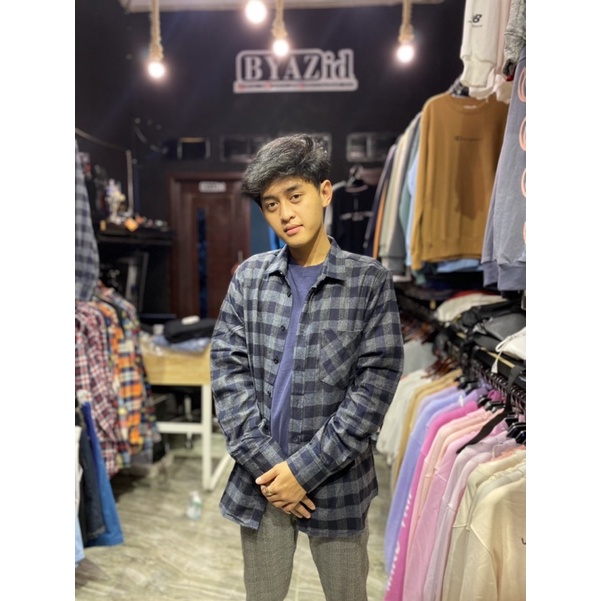 Kemeja Flanel OldSchool BYAZ ID (FAHMI)