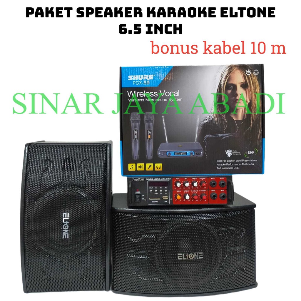 PAKET SOUND KARAOKE DIGITAL SPEAKER 6.5INCH MIC WIRELESS BLUETOOTH