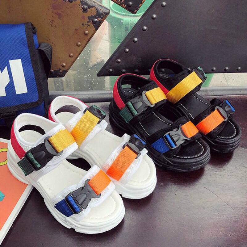 1001 SEPATU PLATFORM RAINBOW WANITA !!! - 2 WARNA