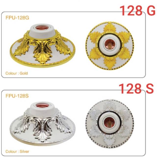 CTL FPU128 Fiting Lampu Plafon Motif Hias E27 Kualitas PREMIUM LUXURY Centralite