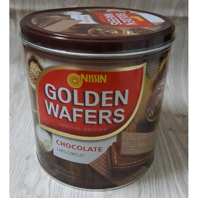 Nissin Golden Wafer/kaleng - 300gram