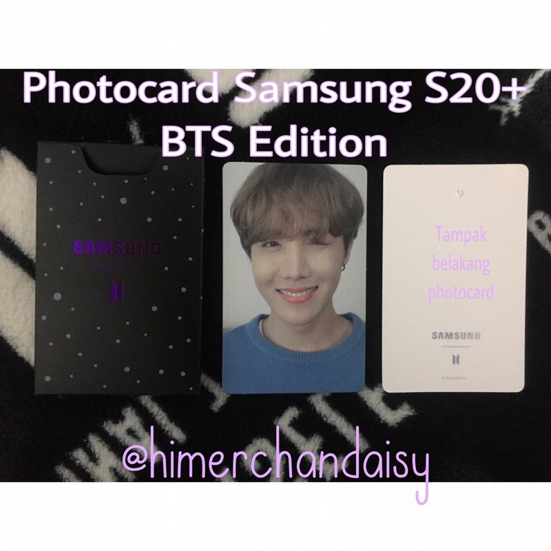 Photocard Samsung galaxy s20+ BTS Edition J-Hope Official