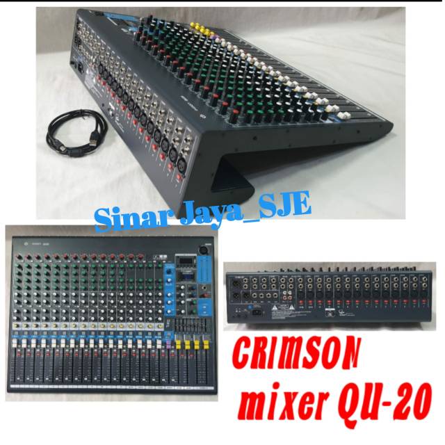 Mixer audio 20 channel Crimson QU-20 bluetooth 4 aux / ORIGINAL