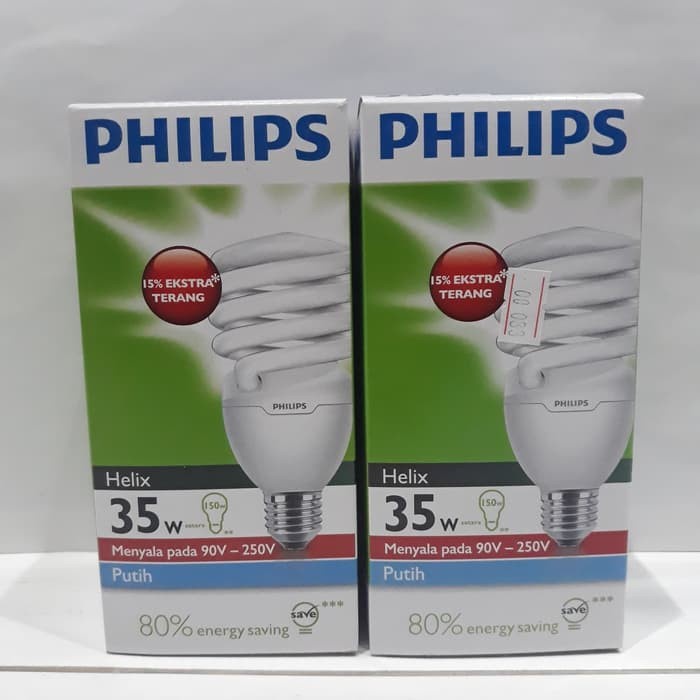 Lampu Spiral Philips Helix 35Watt, 35W, 35 Watt, 35 W