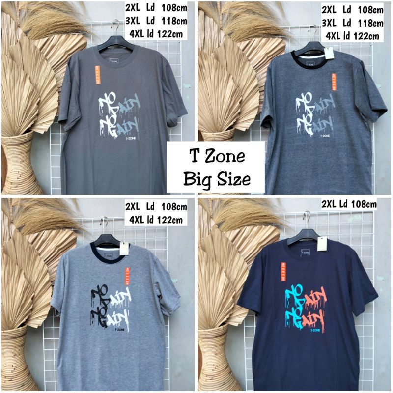 ✅T zone kaos oblong cowok big Size