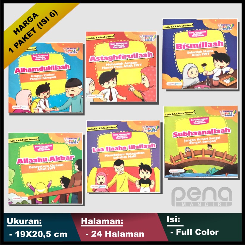 Paket 6 Buku Cerita Anak Kalimat Tayyibah