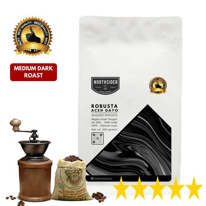 

Biji Kopi Robusta Gayo Washed - 500Gr Northsider Coffee - Biji Kopi Termurah