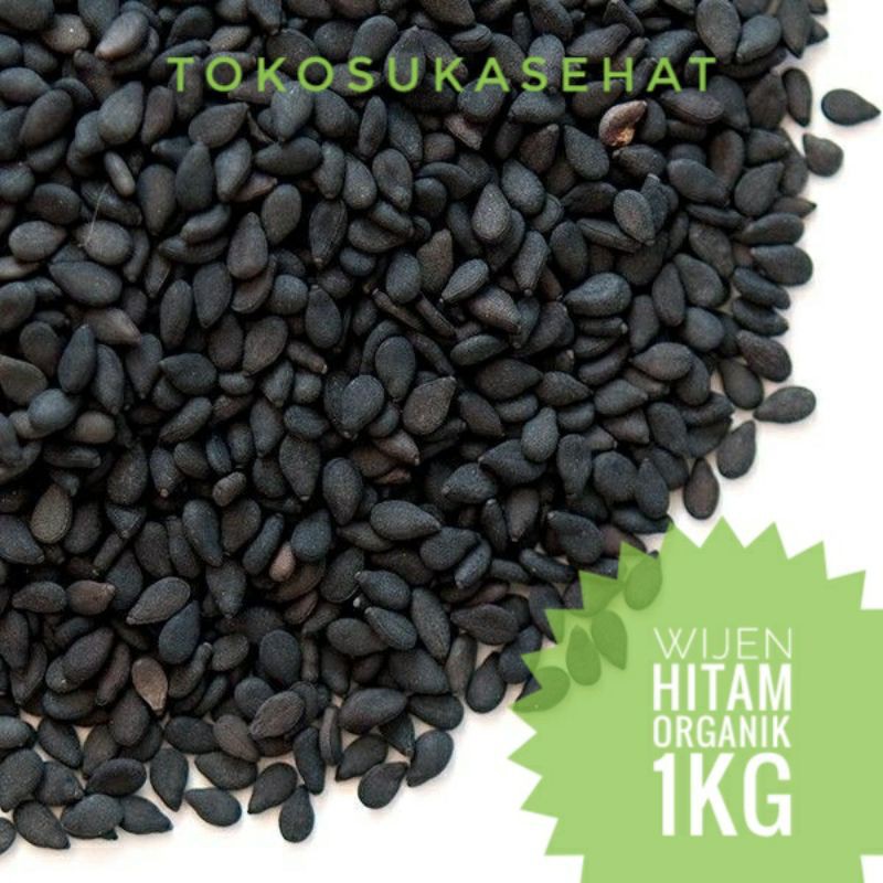 

Black Sesame Seeds Organic -1kg ( Wijen Hitam Organik )