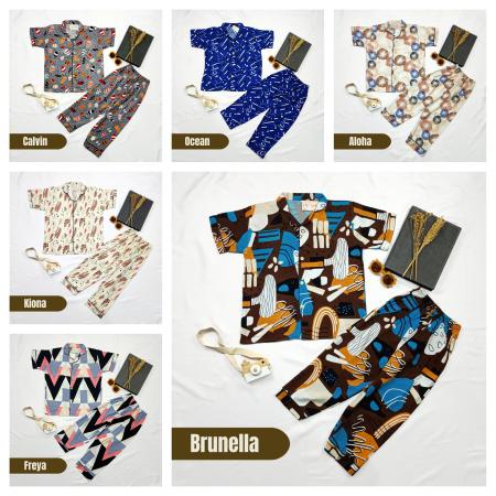 Nyenyak Piyama Anak Rayon 8 - 10 Tahun / Setelan Baju Tidur