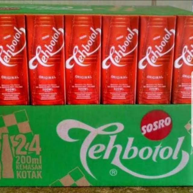 

Teh Botol Sosro Kemasan Kotak 200 ML isi 24 Pcs
