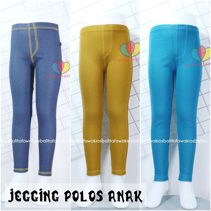 Jegging Polos uk 3-4 Tahun / Celana Polos Leging Murah Panjang Ketat Tebal Baju Anak Laki Perempuan