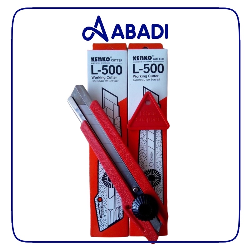 

CUTTER KENKO BESAR L-500 | CUTTER VAN-ART VA-750 VA-850 Alat Pisau Ukir GROSIR isi 12