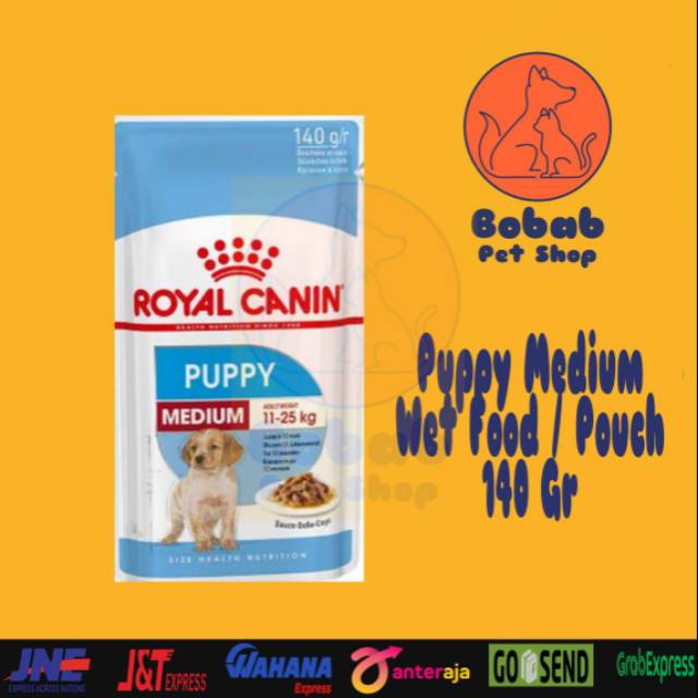 ROYAL CANIN MEDIUM PUPPY WET POUCH / WET FOOD 140GR