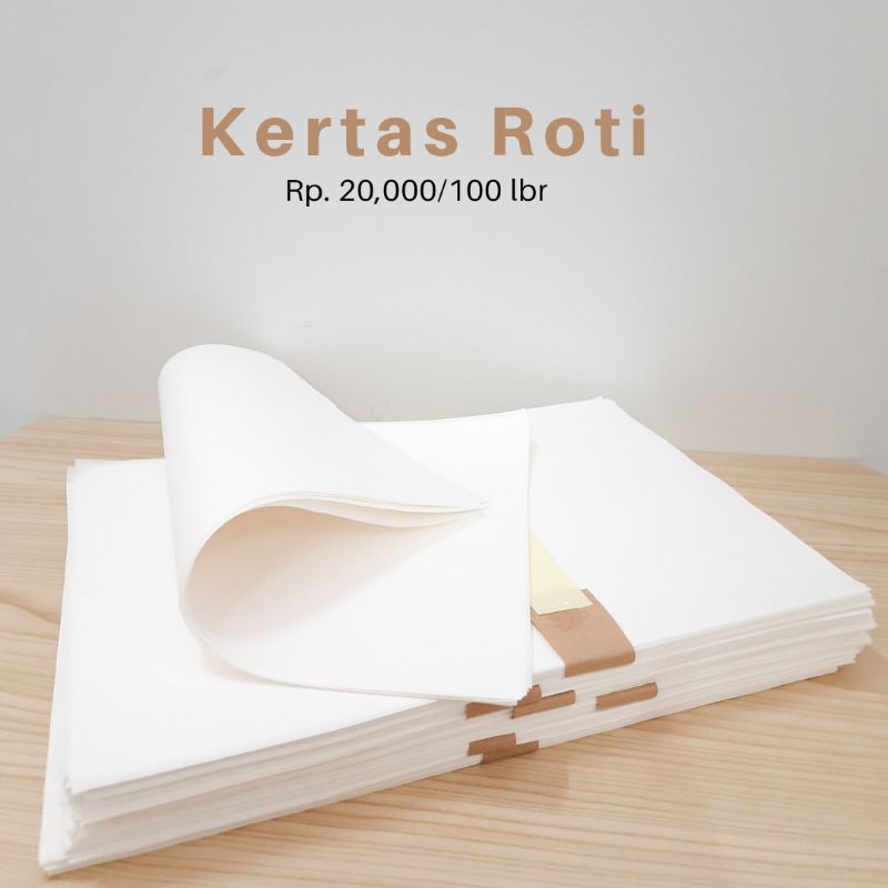 

Kertas Roti / grease paper isi 100 lembar