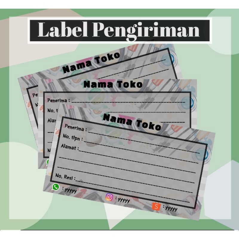 

Label Pengiriman Olshop Kosmetik Termurah (eceran/pcs)