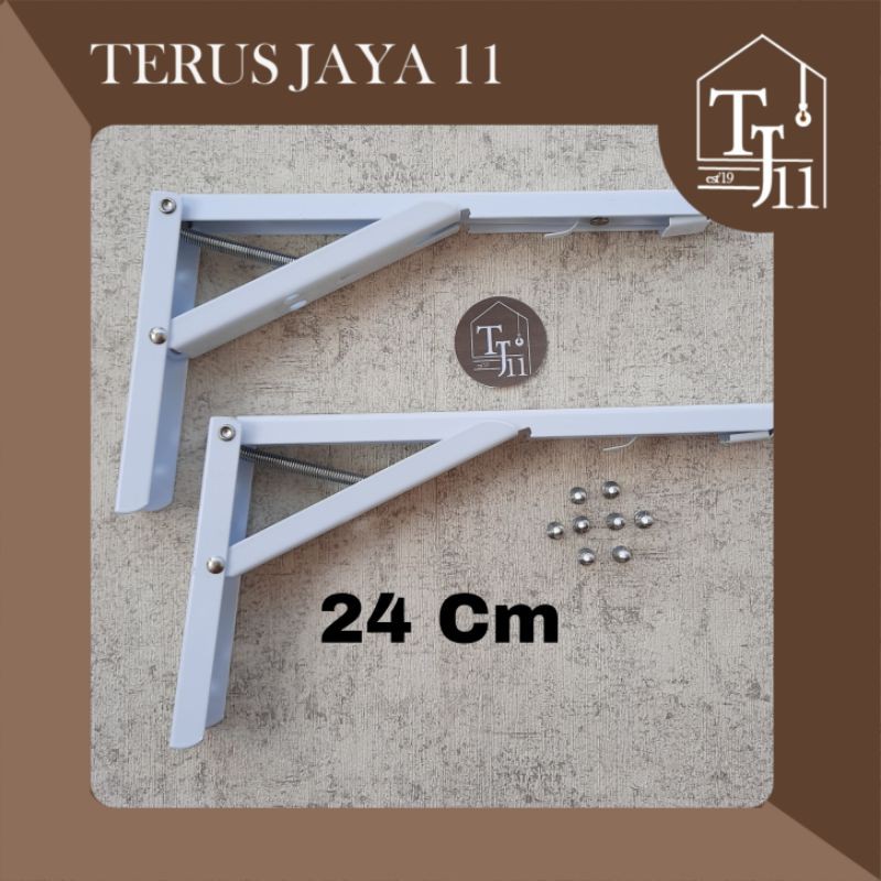 Siku Lipat / Siku Wallshf / Fold Bracket TWIN ukuran 24Cm harga grosir