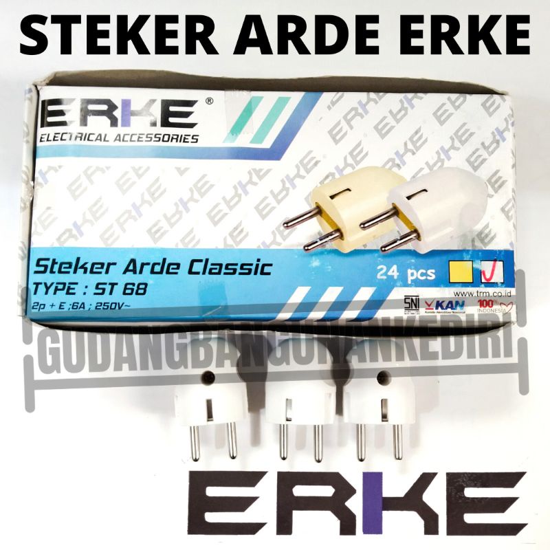 steker cop colokan arde bulat erke st68