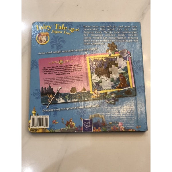 Fairy tale jigsaw fun the little mermaid board book Indonesia-Inggris