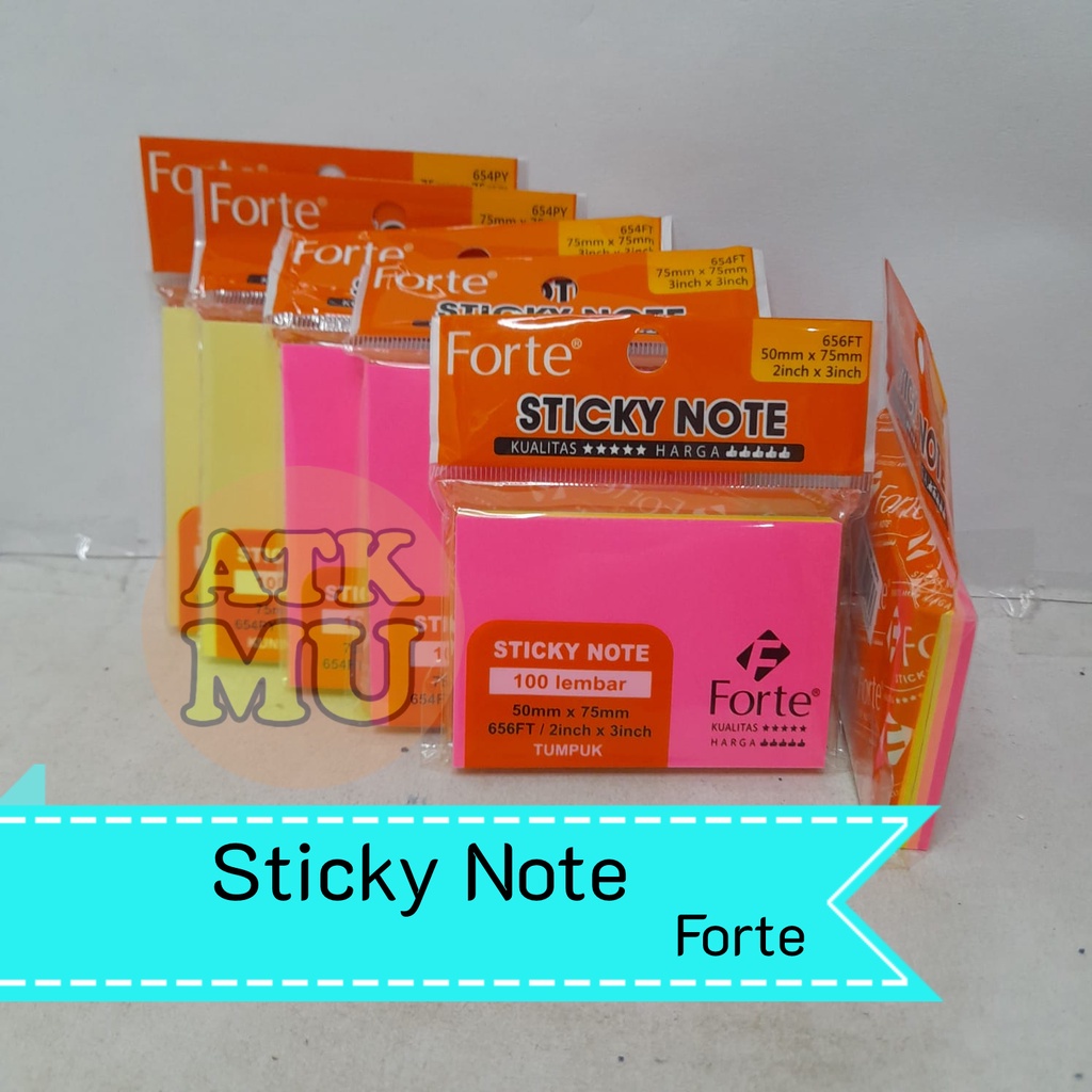 

Memo Stick Sticky Note Kertas Memo Memo Tempel Forte 100 Lembar
