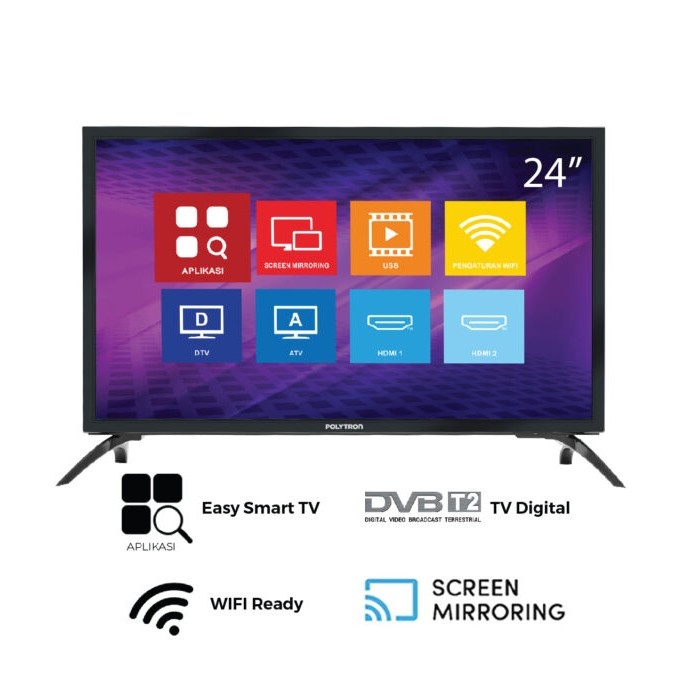 SMART TV POLYTRON 24 INCH DIGITAL SMART 24MV1859