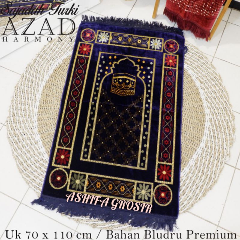 SAJADAH TEBAL TURKY AZAD +BOX SPIGEL LEMBUT UK 70×110