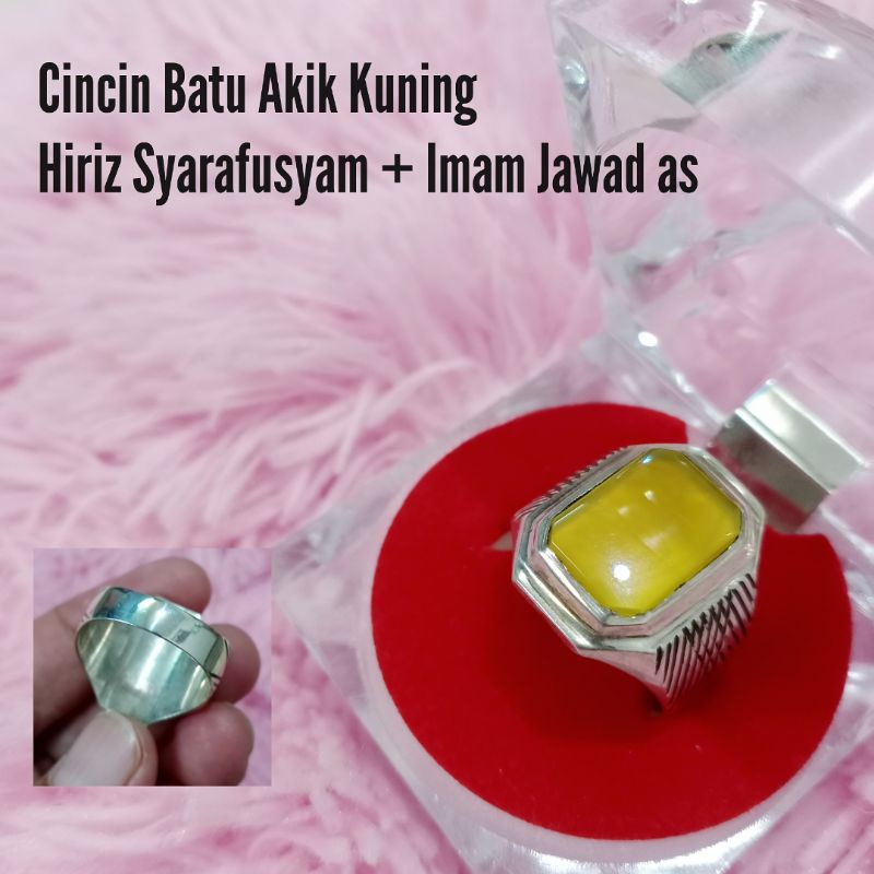 Cincin Batu Akik Kuning Hiriz Imam Jawad as