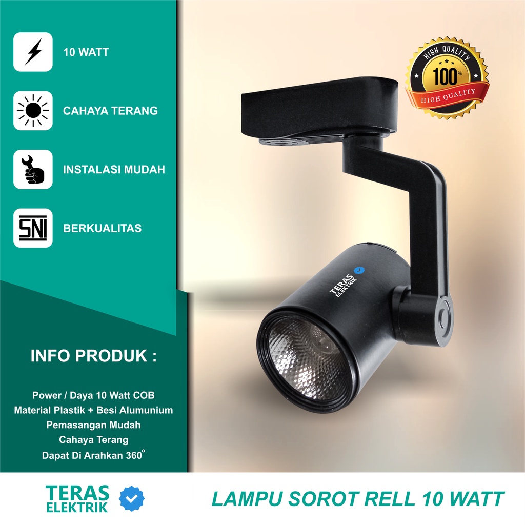 Jual Lampu sorot LED rel track light 10w Spotlight 10 Watt | Shopee ...