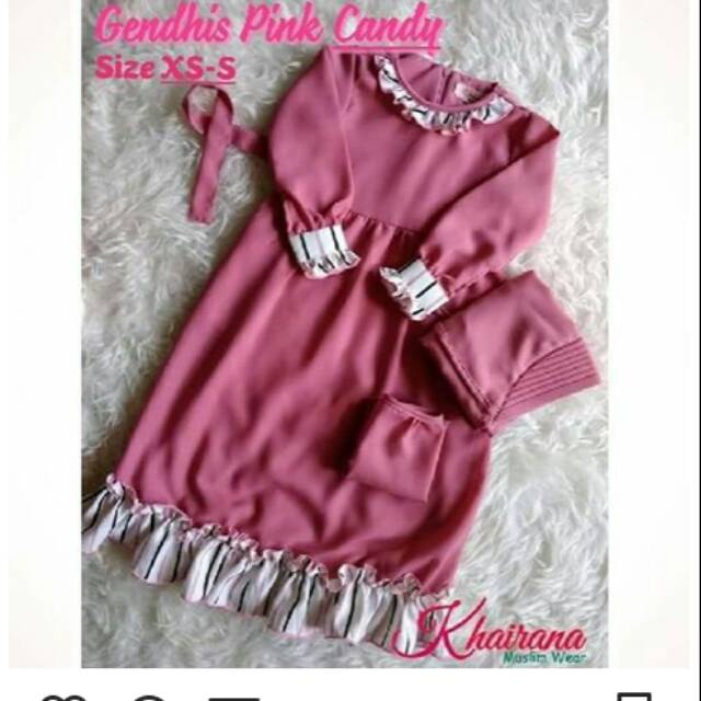 SET BANAT GAMIS ANAK set gendhis khairana REAL PICT 100%