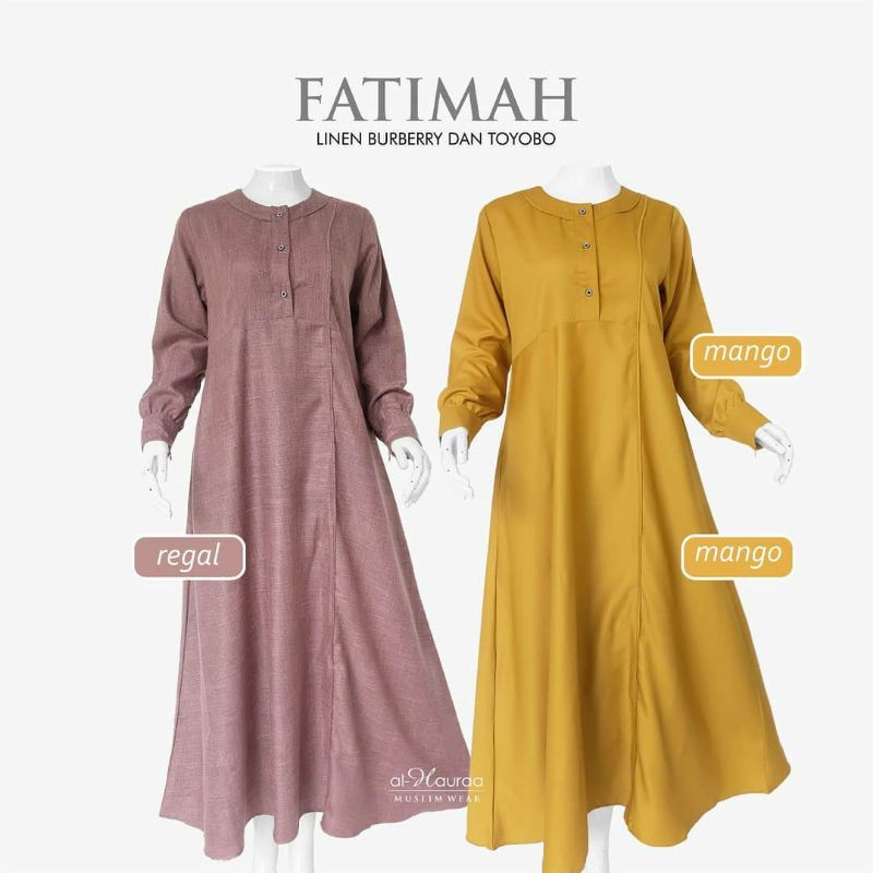 Gamis Fatimah by AL HAURAA - Gamis Fatimah Al Hauraa - Gamis Fatimah Toyobo - Gamis Toyobo Al Hauraa