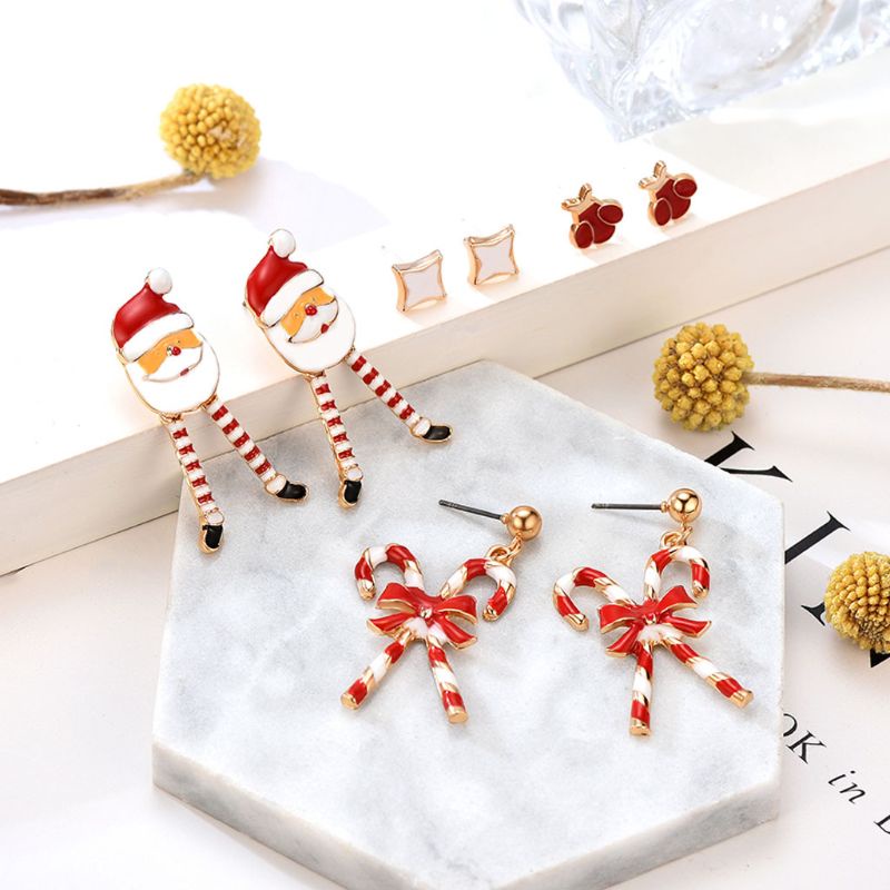 SIY  9 Pairs Women Christmas Earring Studs Christmas Gifts for Girls Holiday Jewelry