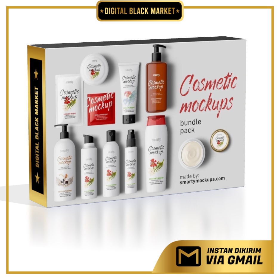 Cosmetic Mockups Bundle Pack - Photoshop