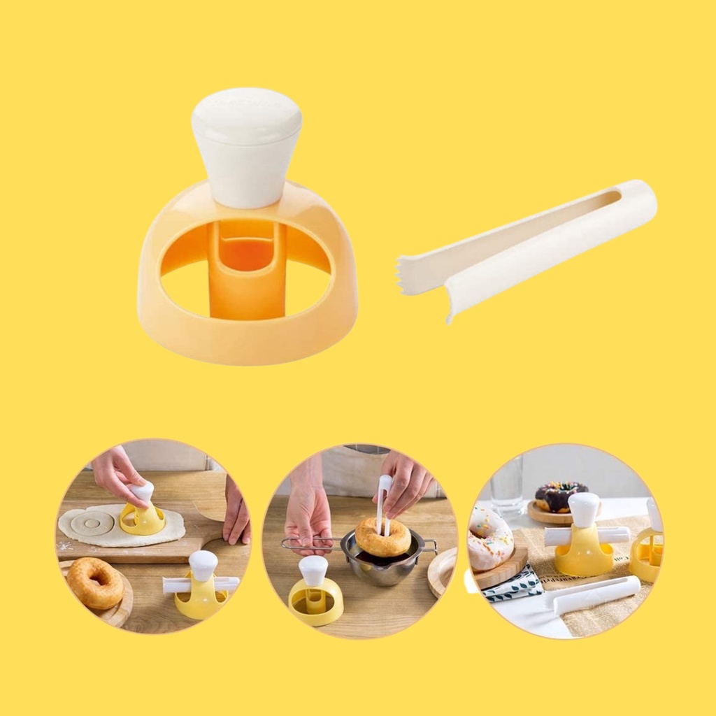 Cetakan Donat Bulat Doughnut Donut Mold dengan Set Gagang