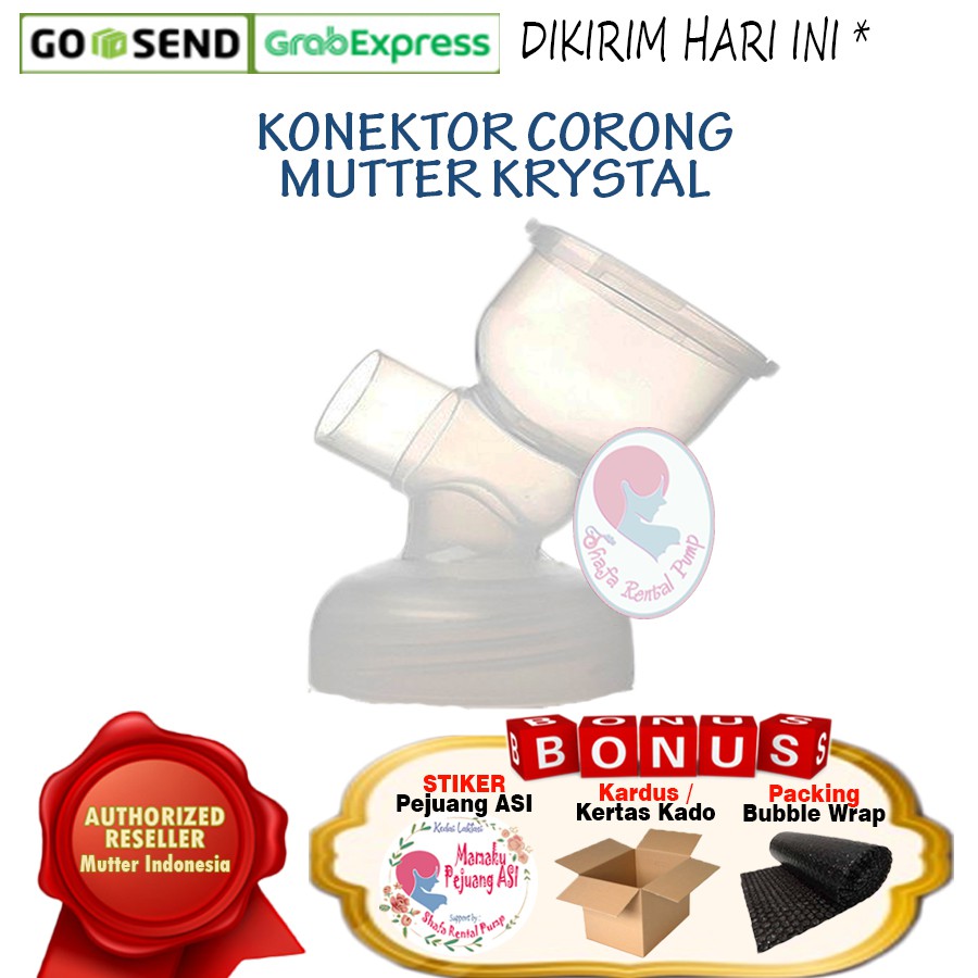 Konektor Corong Mutter Krystal / Sparepart Mutter Krystal