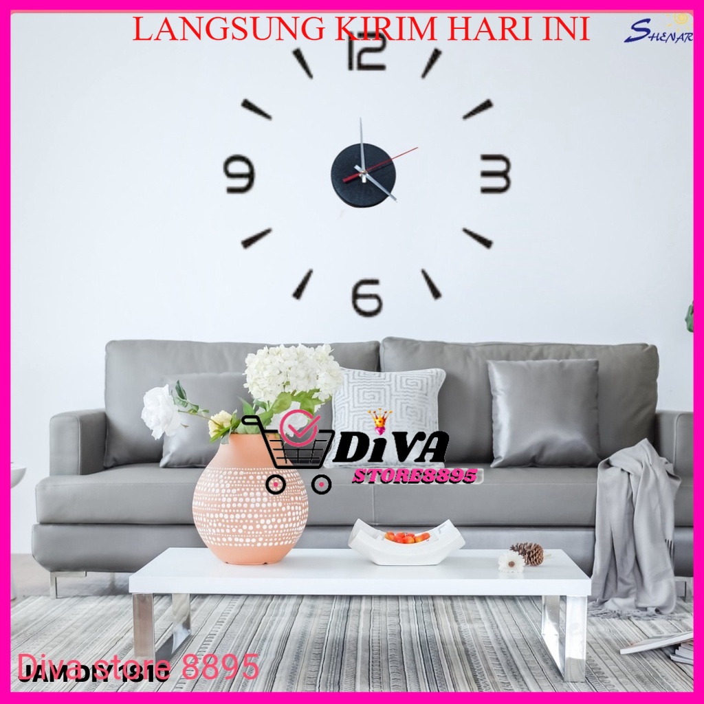 TERBARU JAM MINI/JAM DINDING KECIL/JAM DINDING MINI 3D giant modern clock,SHENAR CL